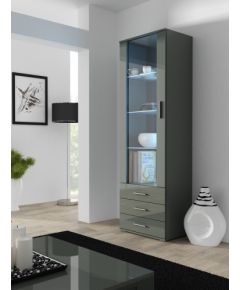 Cama Meble Cama display cabinet SOHO S1 grey/grey gloss