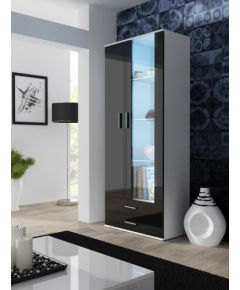 Cama Meble Cama display cabinet SOHO S6 2D2S white/black gloss