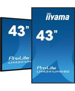 Monitor iiyama Monitor ProLite LH4341UHS-B2 42.5 cala 24/7,500cd,4K,IPS,3xHDMI