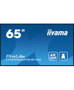 Monitor iiyama Monitor wielkoformatowy 64.5 cala LH6560UHS-B1AG matowy 24h/7 500(cd/m2) VA 3840 x 2160 UHD(4K) Android.11 Wifi CMS(iiSignage2)