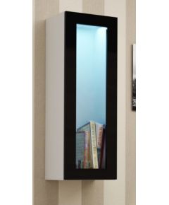 Cama Meble Cama Cabinet VIGO "90" glass 90/35/32 white/black gloss