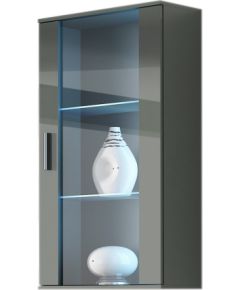 Cama Meble Cama hanging display cabinet SOHO grey/grey gloss