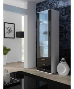 Cama Meble Cama display cabinet SOHO S1 white/black gloss