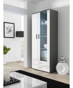 Cama Meble Cama display cabinet SOHO S6 2D2S grey/white gloss