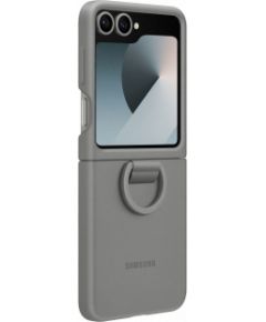 Samsung Galaxy Flip6 Silicone Case with Ring Gray