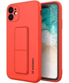 Wozinsky Apple  Kickstand Case flexible silicone iPhone 11 Red