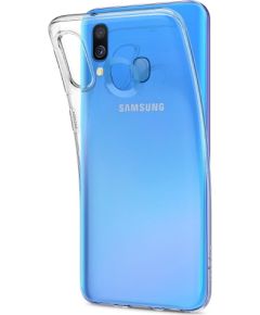 Fusion Ultra Back Case 1 mm Izturīgs Silikona Aizsargapvalks Priekš Samsung A405 Galaxy A40 Caurspīdīgs