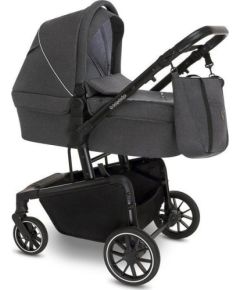 Bērnu ratiņi Baby Design Stroller 2-in-1 Zoy Graphite 17 ar dziļu guļamvietu