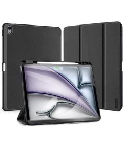 Dux Ducis domo magnet case grāmatveida maks planšetdatoram Apple iPad Air 13 (2024) A2903 | A2904 | A2898 melns