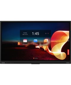 Monitor Lenovo Lenovo ThinkVision T75 - 190 cm (75") Diagonalklasse LCD-Display mit LED-Hintergrundbeleuchtung - interaktiv - mit Touchscreen (Multi-Touch) / 8-Mikrofon-Array / 4K-Kamera - Smart TV - Android - 4K UHD (2160p) 3840 x 2160 - HDR - Direct LED