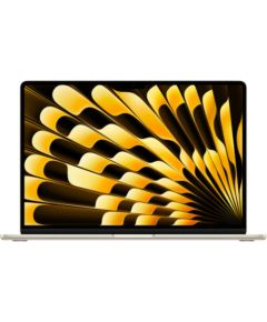 Apple MacBook Air 2023 Retina 15" - M2 / 8GB / 256GB SSD - Starlight (Atjaunināts, stāvoklis kā jauns)