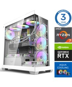 INTOP AQUA Ryzen 7 7700X 64GB DDR5 1TB SSD M.2 NVME RTX4060Ti 8GB no-OS