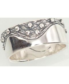 Серебряное кольцо #2101182(POx-Bk), Серебро 925°, оксид (покрытие), Размер: 20, 5.5 гр.