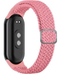 iLike Universal  Mi Band 8 wristband bracelet Braided fabric strap Pink