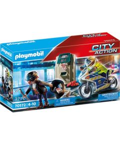 Playmobil Policyjny motor: Pościg za przestępcą (70572)