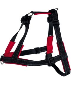 Trixie Szelki dla psa Lead Walk Soft czarno czerwone r. L-XL, 65-105cm