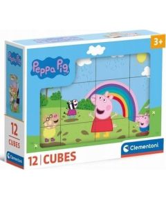 Clementoni KLOCKI OBROTOWE 12EL PEPPA PIG CLM 41195 WB