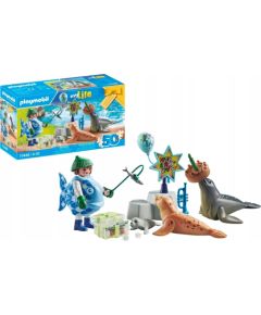 Playmobil Zestaw z figurkami My Life 71448 Karmienie zwierząt