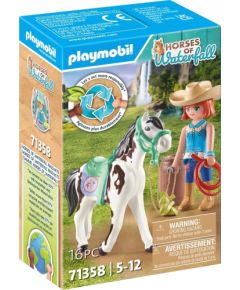 Playmobil Zestaw z figurkami Horses 71358 Ellie i Sawdust ćwiczące western riding