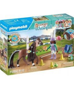 Playmobil Zestaw z figurkami Horses 71355 Zoe i Blaze z przeszkodami