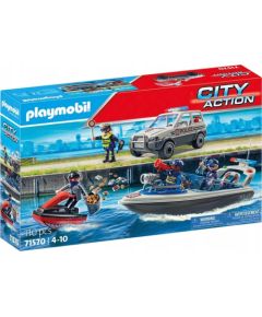 Playmobil Zestaw z figurkami City Action 71570 Pościg policyjny na wodzie