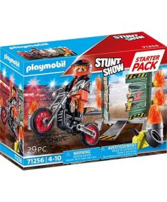 Playmobil Playmobil Starter Pack Pokaz kaskaderski ze ścianą ognia 71256