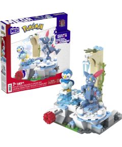 Mattel Mega Bloks Klocki Mega Pokemon Śnieżny dzień Piplupa i Sneasela 183 elementy HKT20