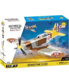 Cobi COBI 5734 Historical Collection WWII Samolot myśliwski francuski Dewoitine D.520 335 klocków