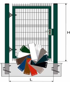 Vārti 3D H2,03*W1,0m 1-V RAL?