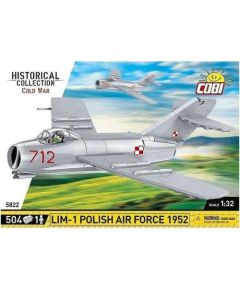 Cobi COBI 5822 Historical Collection Cold War Zimna Wojna Samolot myśliwski LIM-1 Polish Air Force 504 klocki