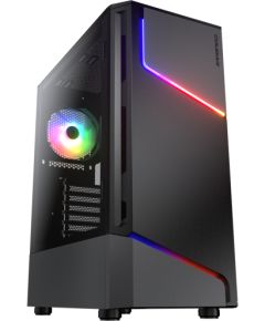 COUGAR | MX360 RGB | PC Case | Mid Tower / Metal Front Panel with ARGB strips / 1 x ARGB Fan / TG Left Panel