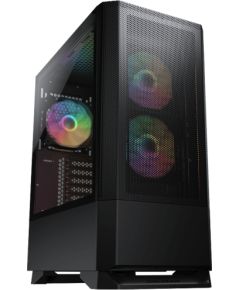 COUGAR | MX430 Mesh RGB Black | PC Case | Mid Tower / Mesh Front Panel / 3 x ARGB Fans / 4mm TG Left Panel