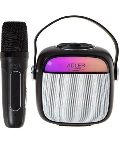 Adler AD 1199 black Karaoke speaker with microphone - SD/USB/AUX/Bluetooth