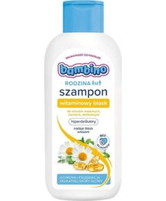 BAMBINO_Rodzina szampon witaminowy blask do włosów matowych i delikatnych 400ml