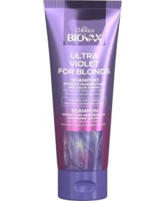 L'BIOTICA_Biovax Ultra Violet For Blonds Shampoo intensywnie regenerujący szampon tonujący do włosów blond i siwych 200ml