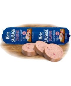 Brit Premium Sausage Chicken & White Fish 800g