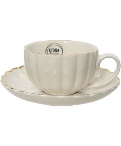 Cup/saucer SHELL H6cm, porcelain