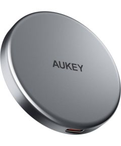 Magnetic Wireless Charger MagFusion Aukey LC-MC10, 15W Qi2 (black)