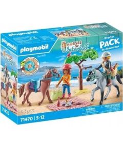 Playmobil Zestaw figurek Horses 71470 Wycieczka konna na plażę z Amelią i Benem