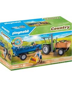 Playmobil Playmobil Traktor z przyczepą 71249