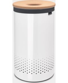 BRABANTIA Laundry Bin veļas grozs, 60l , Cork Lid - White - 104404