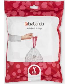 BRABANTIA atkritumu tvertņu maisiņi, 20 l, (Y) (40 gab) - 138263