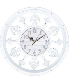 Wall clock ORNAMENT D44cm, white