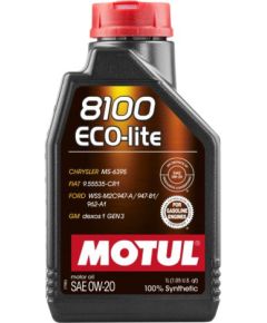 Motul 8100 Eco-lite 0W20 1L Honda Mazda Subaru SM/CF