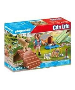 Playmobil PLAYMOBIL 70676 Dog Trainer gift set, construction toy