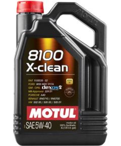 Motul 8100 X-clean 5W40 4L ACEA C3 API SN/CF Motoreļļa