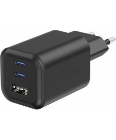 Swissten Travel 3арядное устройство GaN 2x USB-C / PD USB-A / 18W QC / 65W