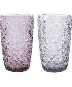 Drinking glass DIAMOND 350ml tall, grey