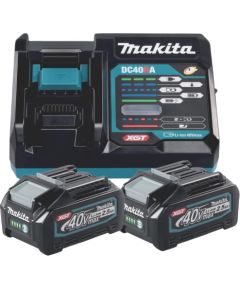 Makita Power Source Kit Li 40V 2.5Ah, charger (black/blue, 2x battery BL4025, 1x quick charger DC40RA)