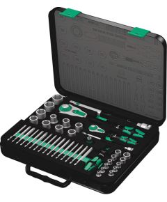 Wera 8100 SA / SC 2 Zyklop Speed ??ratchet set - 1/4 drive and 1/2 drive, metric